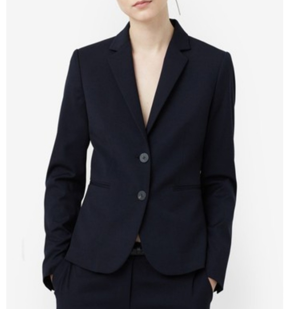 Mango Dark Blue Women's Blazer